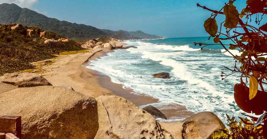 A photo of a beach in Tayrona National Park in Colombia